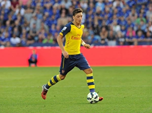 Leicester City V Arsenal 2014-15 Prints: Mesut Ozil in Action: Leicester City vs. Arsenal, Premier League 2014-15
