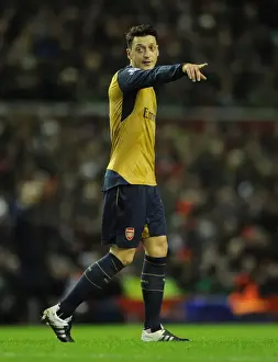 Liverpool V Arsenal 2015-16 Prints: Mesut Ozil: In Action Against Liverpool, Premier League 2015-16