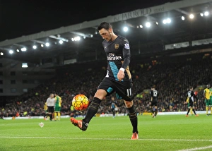 Norwich City V Arsenal 2015-16 Prints: Mesut Ozil in Action: Norwich City vs Arsenal, Premier League 2015-16