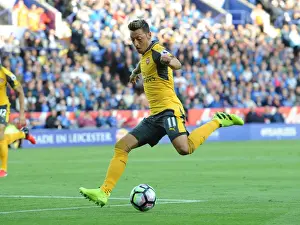 Leicester City V Arsenal 2016-17 Prints: Mesut Ozil in Action: Premier League 2016-17 - Arsenal vs. Leicester City