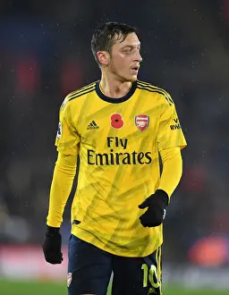 Leicester City V Arsenal 2019-20 Prints: Mesut Ozil in Action: Premier League Battle between Leicester City and Arsenal, 2019-20