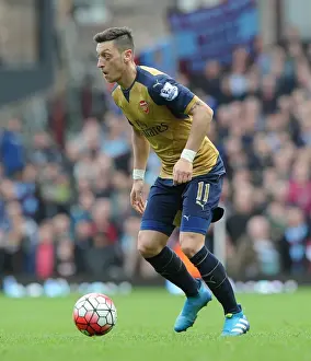 West Ham United V Arsenal 2015-16 Prints: Mesut Ozil in Action: Premier League Showdown between West Ham United and Arsenal (2015-16)