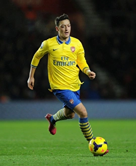 Southampton V Arsenal 2013-14 Prints: Mesut Ozil in Action: Southampton vs. Arsenal, Premier League 2013-14