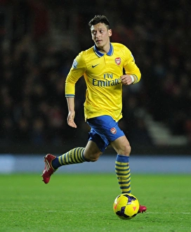 Southampton V Arsenal 2013-14 Prints: Mesut Ozil in Action: Southampton vs Arsenal, Premier League 2013-14