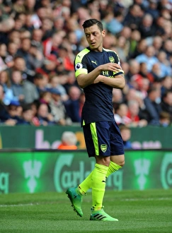 Stoke City V Arsenal 2016-17 Prints: Mesut Ozil in Action: Stoke City vs. Arsenal, Premier League 2016-17