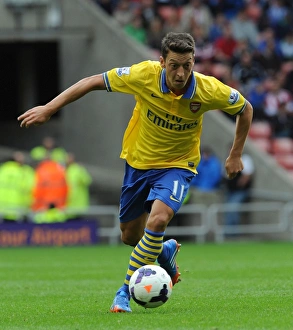 Sunderland V Arsenal 2013-14 Prints: Mesut Ozil in Action: Sunderland vs Arsenal, Premier League 2013-14