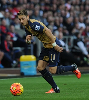 Swansea City V Arsenal 2015-16 Prints: Mesut Ozil: In Action Against Swansea City, 2015-16 Premier League