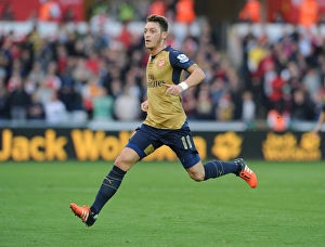 Swansea City V Arsenal 2015-16 Prints: Mesut Ozil: In Action Against Swansea City, Premier League 2015-16