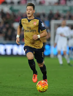 Swansea City V Arsenal 2015-16 Prints: Mesut Ozil in Action: Swansea City vs. Arsenal, Premier League 2015-16