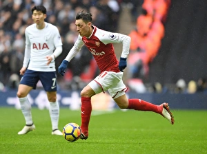 Tottenham Hotspur V Arsenal 2017-18 Prints: Mesut Ozil in Action: Tottenham Hotspur vs Arsenal, Premier League 2017-18