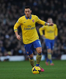 West Ham United V Arsenal 2013-14 Prints: Mesut Ozil in Action: West Ham United vs. Arsenal, Premier League, 2013