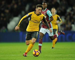 Olympic Stadium Prints: Mesut Ozil in Action: West Ham United vs Arsenal, Premier League 2016-17