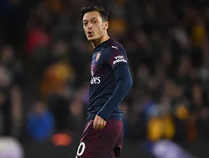 Wolverhampton Wanderers V Arsenal 2018-19 Prints: Mesut Ozil in Action: Wolverhampton Wanderers vs. Arsenal FC, Premier League 2018-19