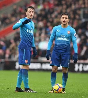 Mesut Ozil and Alexis Sanchez: A Dynamic Duo in Action for Arsenal vs Southampton