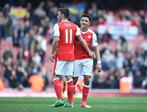 Mesut Ozil and Alexis Sanchez: A Dynamic Duo in Arsenal's Battle Against Manchester United (2016-17)