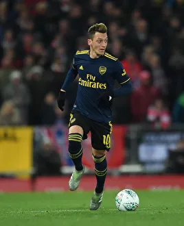 Mesut Ozil at Anfield: Arsenal vs. Liverpool - Carabao Cup Showdown