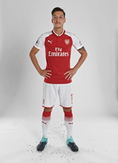 Arsenal 1st Team Photocall 2017-18 Prints: Mesut Ozil at Arsenal 2017-18 Team Photocall