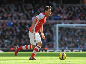 Images Dated 1st March 2015: Mesut Ozil (Arsenal). Arsenal 2: 0 Everton. Barclays Premier League. Emirates Stadium, 1 / 3 / 15