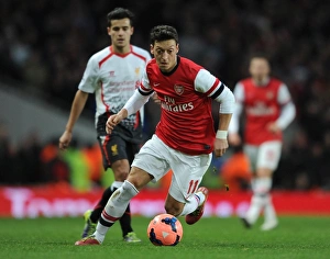 Mesut Ozil (Arsenal). Arsenal 2: 1 Liverpool. FA Cup 5th Round. Emirates Stadium, 16 / 2 / 14