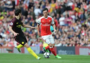 Arsenal V Manchester City 2016-17 Prints: Mesut Ozil (Arsenal). Arsenal 2: 2 Manchester City. Premier League. Emirates Stadium