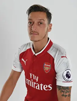 Arsenal 1st Team Photocall 2017-18 Prints: Mesut Ozil: Arsenal Football Club 2017-18 Team Photocall