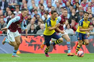 Mesut Ozil (Arsenal) Jack Grealish and Tom Cleverly (Villa). Arsenal 4: 0 Aston Villa