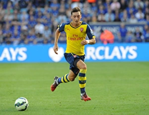 Leicester City V Arsenal 2014-15 Prints: Mesut Ozil (Arsenal). Leicester City 1: 1 Arsenal