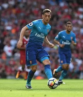 Liverpool v Arsenal 2017-18 Gallery: Mesut Ozil (Arsenal). Liverpool 4: 0 Arsenal. Premier League. Anfield, Liverpool, 27 / 8 / 17