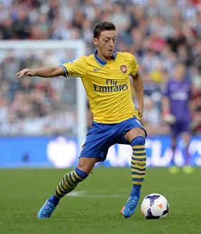 West Bromwich Albion V Arsenal 2013-14 Prints: Mesut Ozil: Arsenal Star in Action Against West Bromwich Albion, 2013-14 Premier League