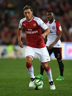 Sydney Western Wanderers V Arsenal 2017-18 Prints: Mesut Ozil: Arsenal Star in Action against Western Sydney Wanderers (Sydney, 2017)