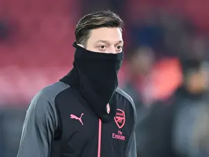 Crystal Palace V Arsenal 2017-18 Prints: Mesut Ozil: Arsenal Star's Focus Before Crystal Palace Clash (2017-18)
