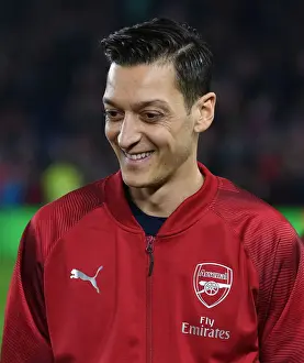 Brighton And Hove Albion V Arsenal 2018-19 Prints: Mesut Ozil: Arsenal Star's Pre-Match Focus at Brighton & Hove Albion (2018-19)