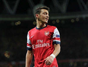 Arsenal V Borussia Dortmund 2013-14 Prints: Mesut Ozil: Arsenal vs Borussia Dortmund, UEFA Champions League, 2013
