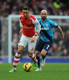 Mesut Ozil: Arsenal vs Stoke City, Premier League 2014-15 - In Action