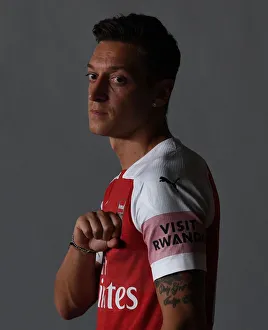 Mesut Ozil at Arsenal's 2018/19 First Team Photo Call