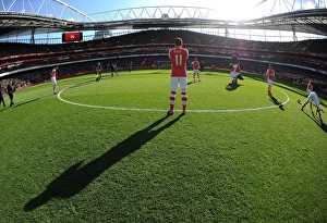 Arsenal Everton 2014-15 Prints: Mesut Ozil: Arsenal's Focus Against Everton, Premier League 2014-2015