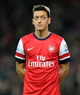 Arsenal V Liverpool 2013-14 Prints: Mesut Ozil: Arsenal's Star Midfielder in Action Against Liverpool (2013-14)