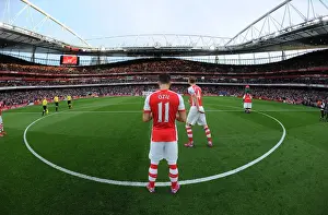 Arsenal Swansea City 2014/15 Prints: Mesut Ozil: Arsenal's Star Performer Shines Against Swansea City