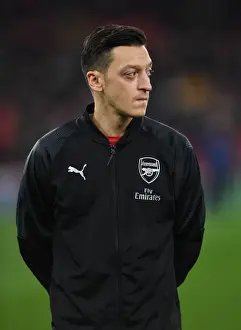 Arsenal V Qarabag 2018-19 Prints: Mesut Ozil: Arsenal's Star Player in Europa League Clash Against Qarabag