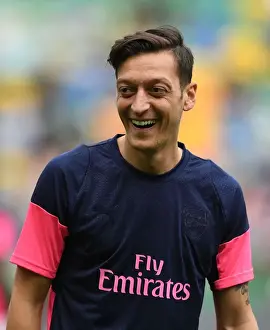 Sporting Lisbon V Arsenal 2018-19 Prints: Mesut Ozil: Arsenal's Star Player Gears Up for Europa League Showdown Against Sporting Lisbon