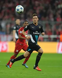 Bayern Munich V Arsenal 2015-16 Prints: Mesut Ozil: Battle at the Allianz Arena - Bayern Munich vs Arsenal