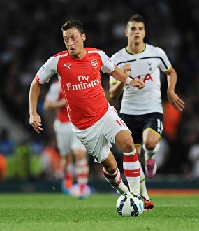 Arsenal V Tottenham Hotspur 2014-15 Prints: Mesut Ozil: Battle in the Midfield - Arsenal vs. Tottenham Rivalry, 2014-15 Premier League