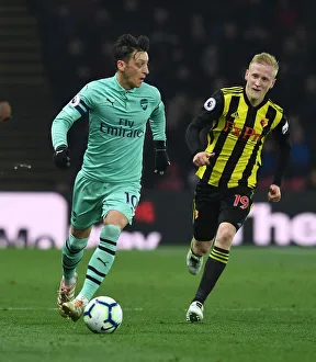 Mesut Ozil Breaks Past Will Hughes: Watford vs Arsenal, Premier League 2018-19