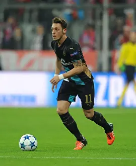 Bayern Munich V Arsenal 2015-16 Prints: Mesut Ozil: Clash at the Allianz Arena - Bayern Munich vs Arsenal