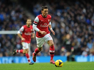 Manchester City V Arsenal 2013-14 Prints: Mesut Ozil: Clash at the Etihad - 2013-14 Premier League
