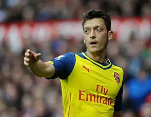 Manchester United V Arsenal 2014-15 Prints: Mesut Ozil: Clash at Old Trafford - Manchester United vs. Arsenal, Premier League 2014-15
