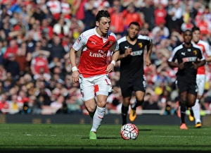 Mesut Ozil in FA Cup Action: Arsenal vs. Watford (2015-16)