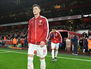 Arsenal V Southampton 2015-16 Prints: Mesut Ozil: Focused and Ready - Arsenal vs Southampton, Premier League 2015-16
