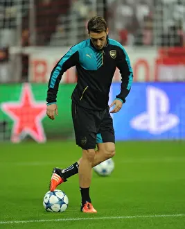Bayern Munich V Arsenal 2015-16 Prints: Mesut Ozil: Gearing Up for the Champions League Showdown - Bayern Munich vs Arsenal (2015)
