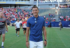 Arsenal V Chivas 2016-17 Prints: Mesut Ozil Gears Up: Arsenal vs. Chivas Pre-Season Clash in Carson, California (2016-17)